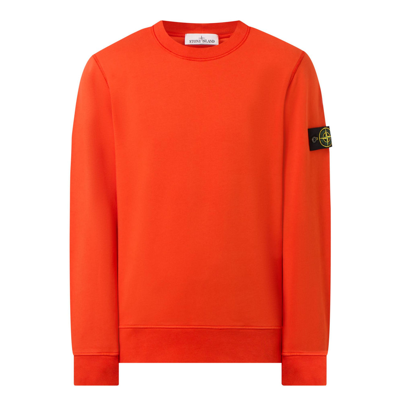 Stone island clearance badge sleeve sweatshirt