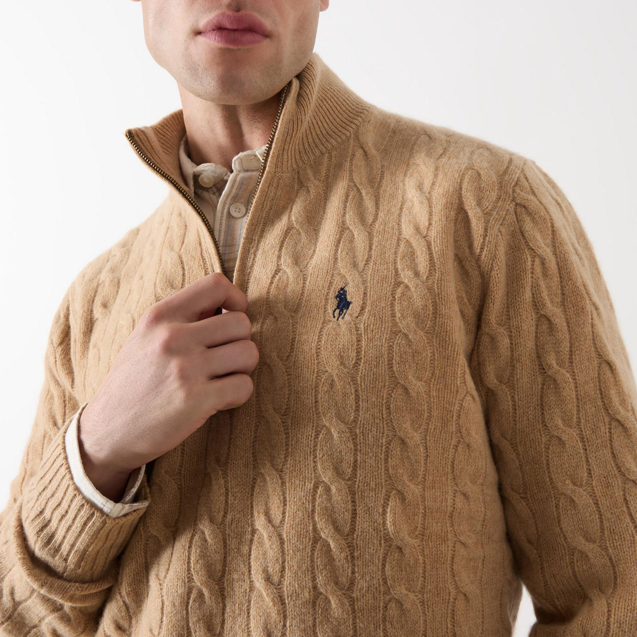 Polo Ralph Lauren Cable Knit Half Zip Sweater