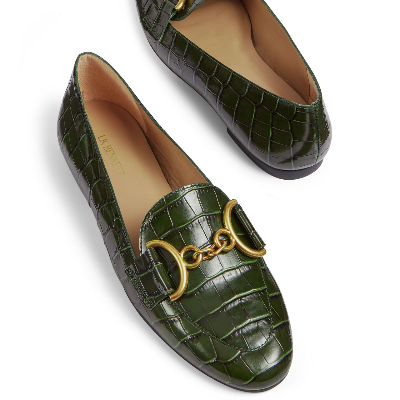 Croc embossed loafers new arrivals