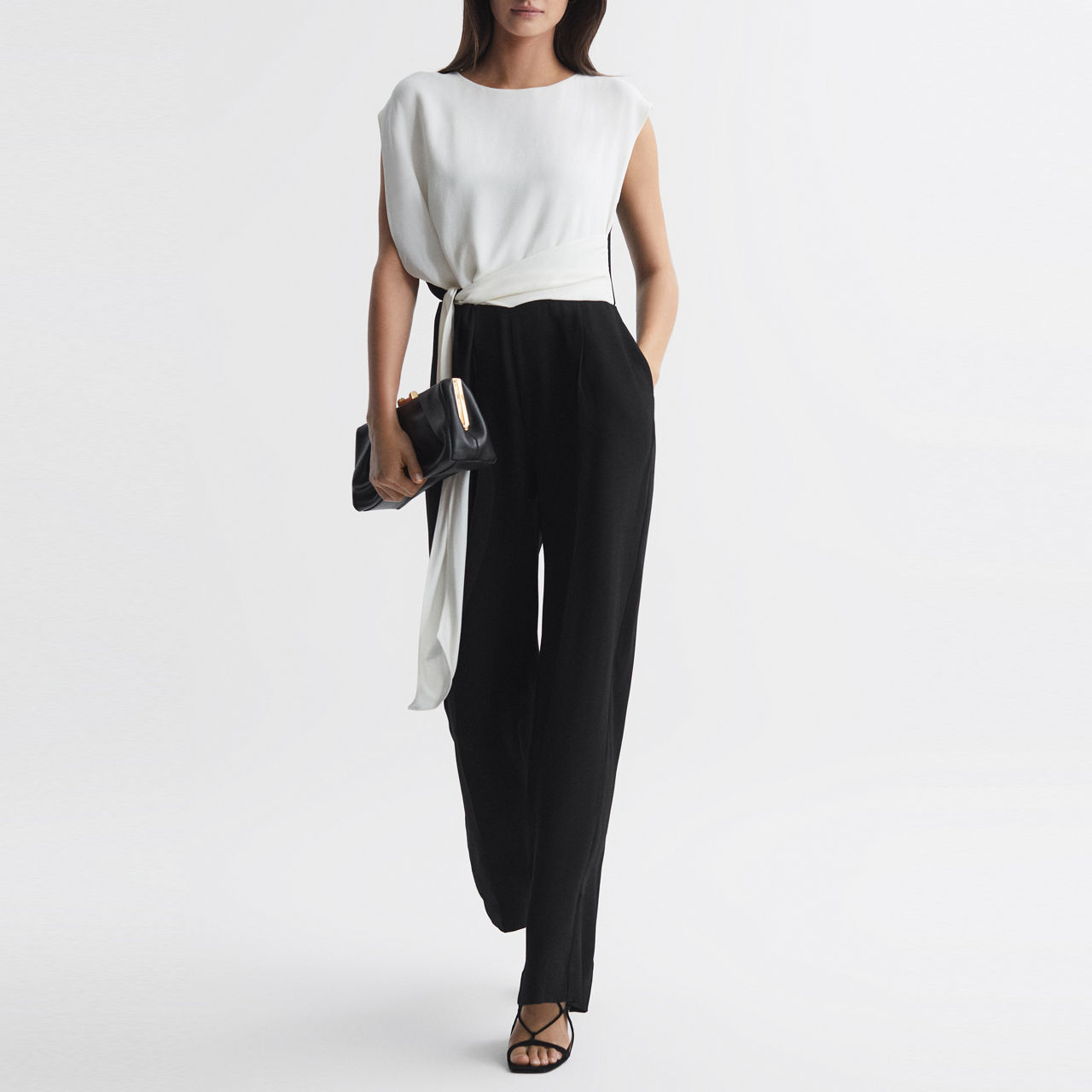 REISS Alba Wide Leg Jumpsuit