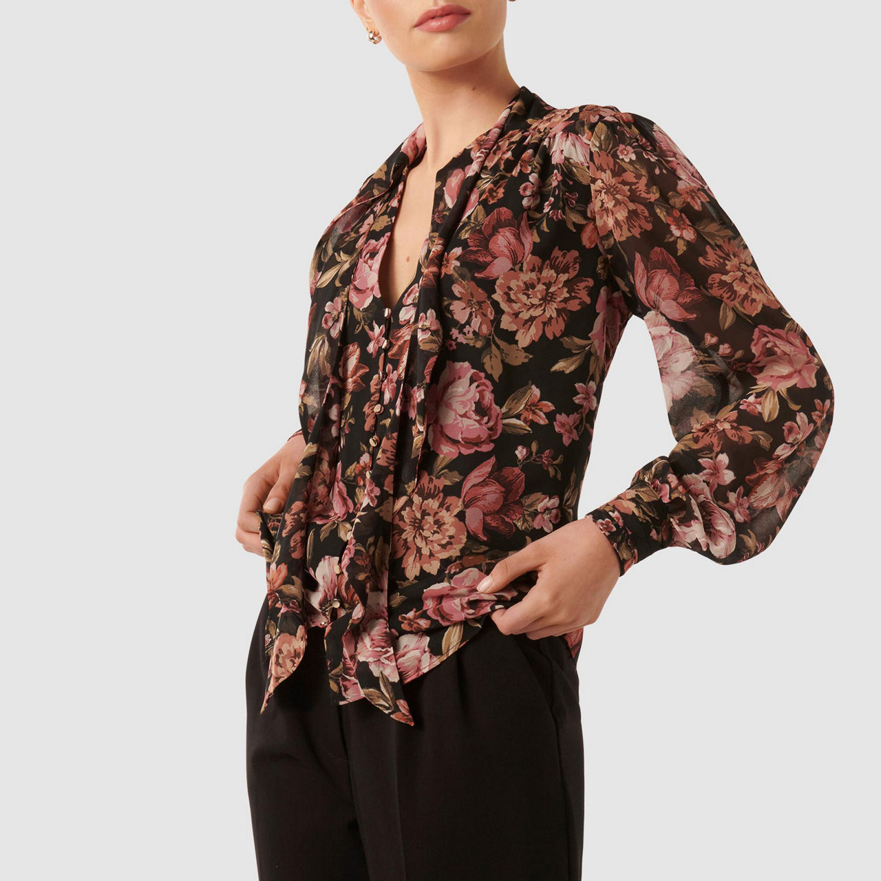 Fawn Blouse - Purple Tie Dye