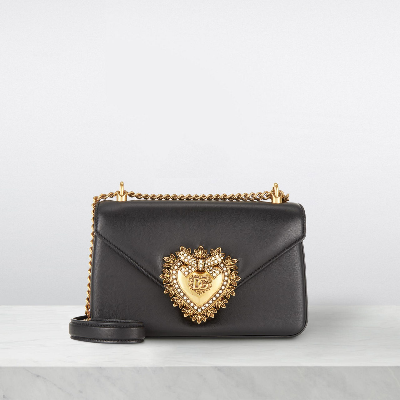 DOLCE & GABBANA Devotion Chain Shoulder Bag