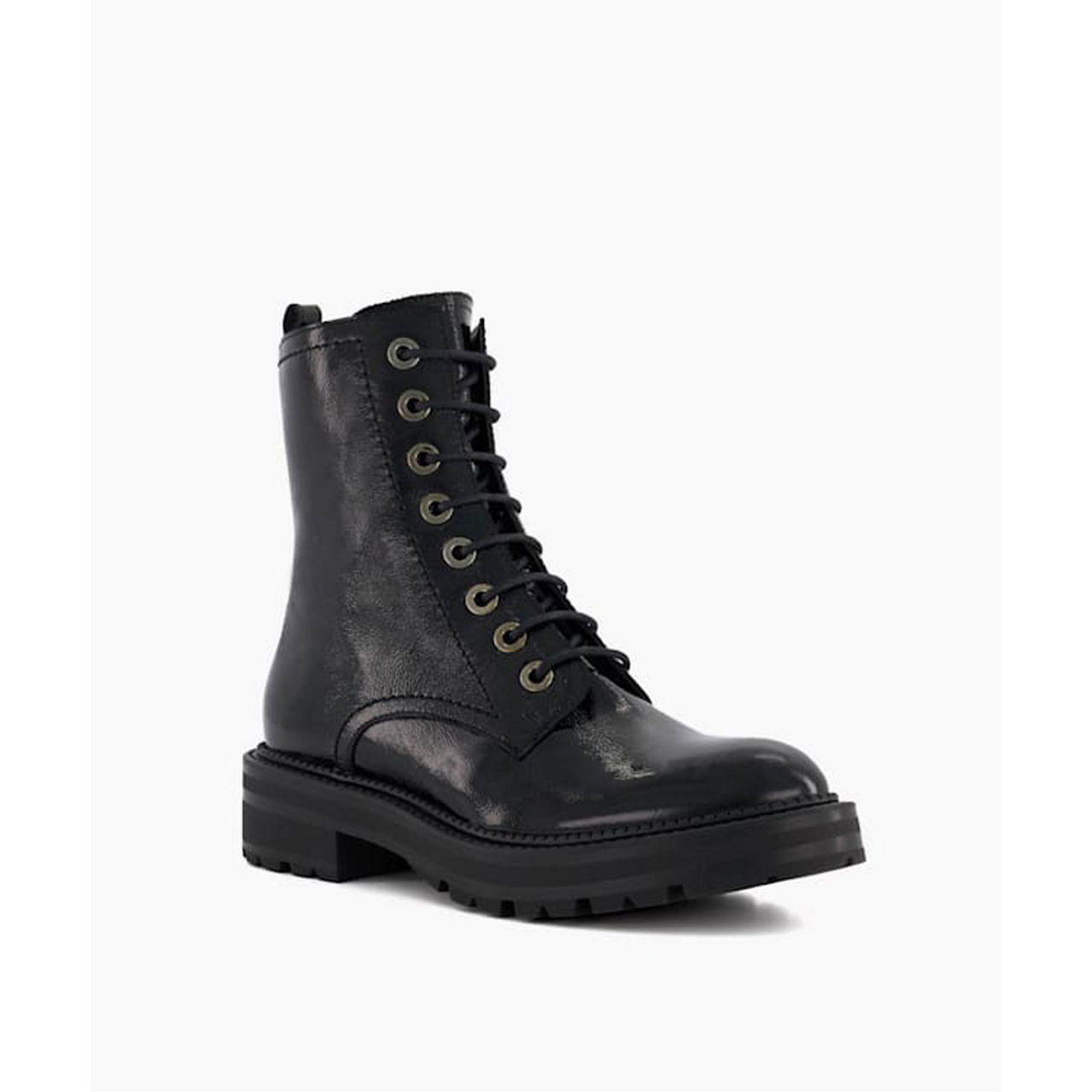 Leather Dune Prestone Black Boots DUNE LONDON Prestone Cleated