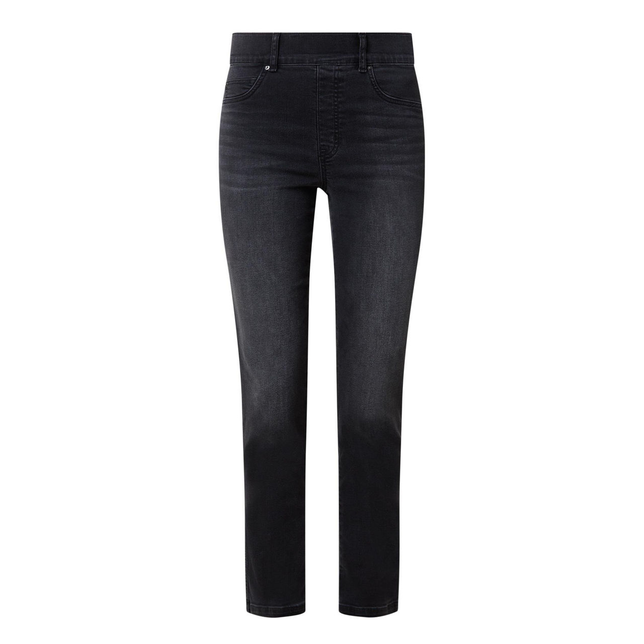 SPANX Mid-Rise Straight Leg Ankle Jeans