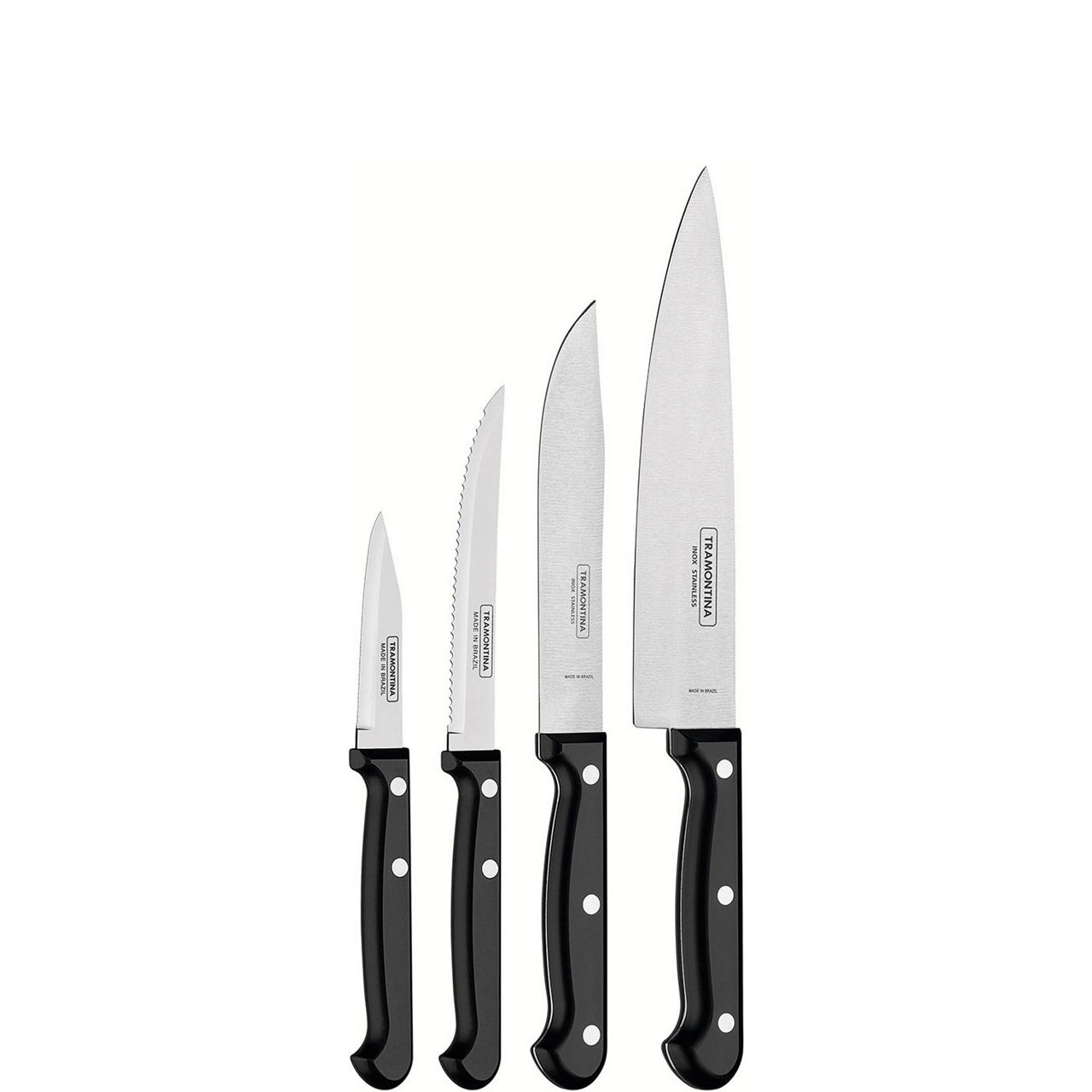 4PCS Professional Steak Knives Set with Sharp Serrated Blade and Natural  Wooden Handle, Perfect for Home and Restaurant Use