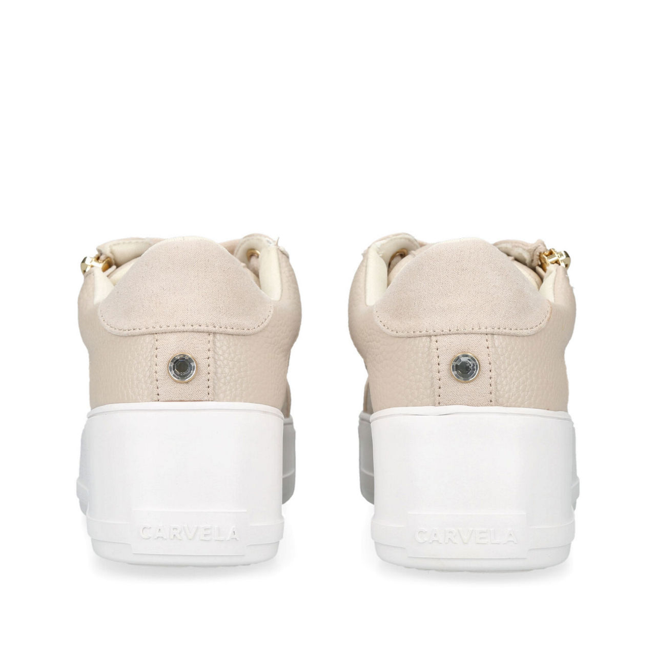 CARVELA Jive Side Zip Flatform Trainers