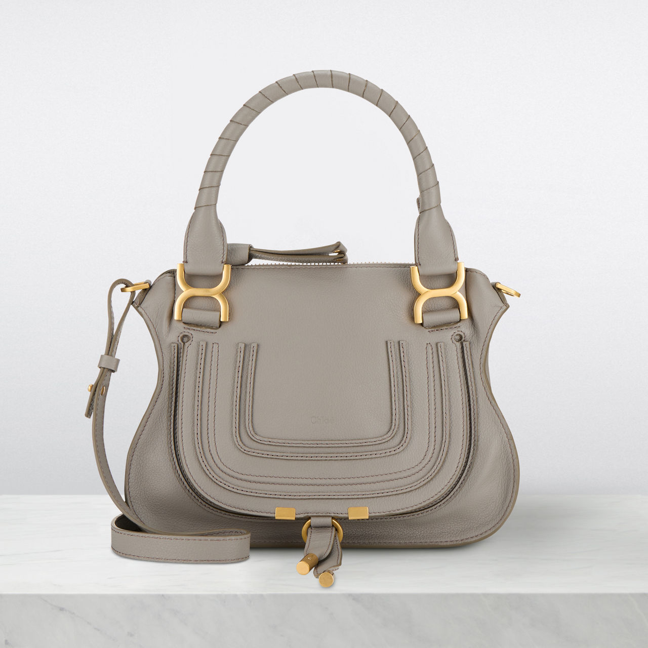 CHLOE Marcie Small Leather Satchel