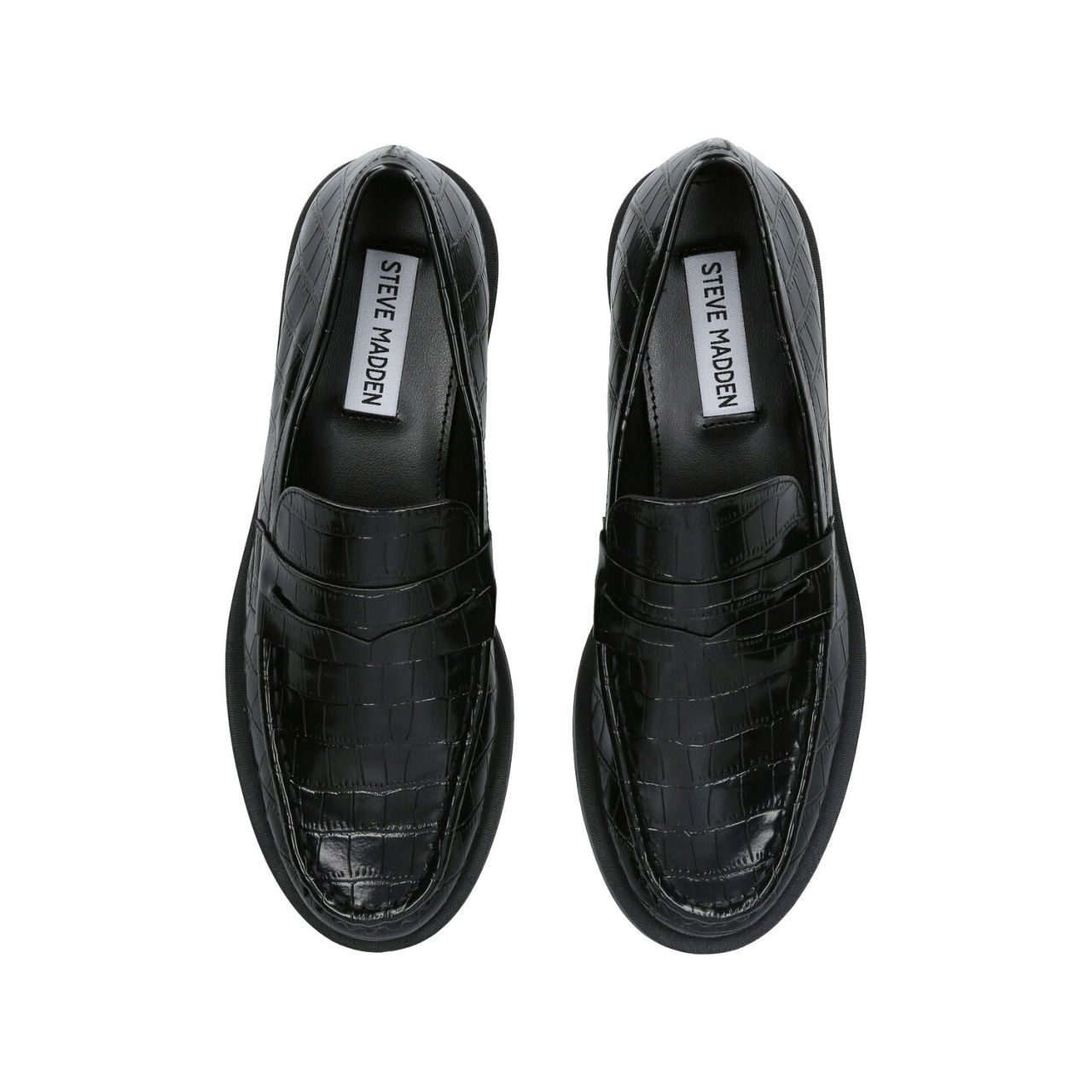 STEVE MADDEN Harlem Croc-Embossed Loafers