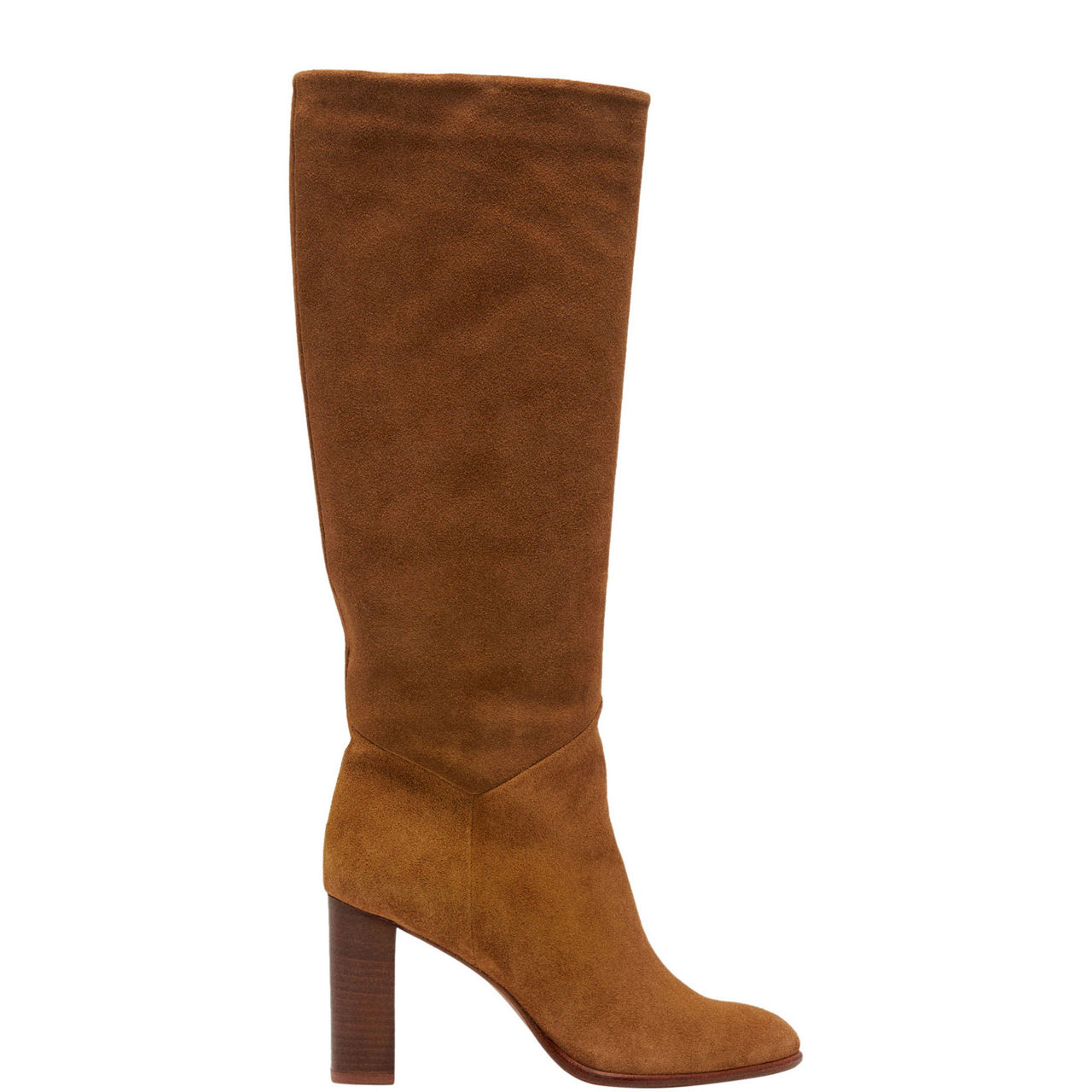 Phase Eight Suede Cowboy Ankle Boots, Tan, 3