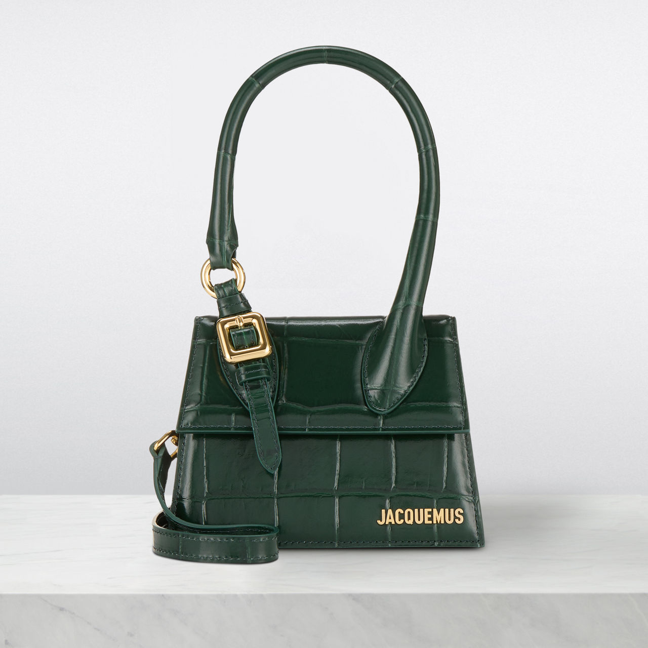 Jacquemus bag white croc sale