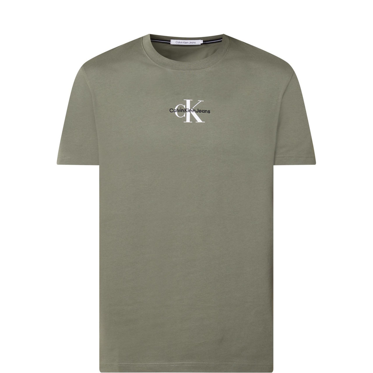 Calvin Klein Jeans Monogram Logo T Shirt Brown