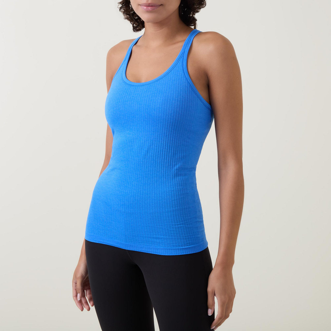 SWEATY BETTY Mindful Seamless Bamboo Yoga Vest in Air Blue