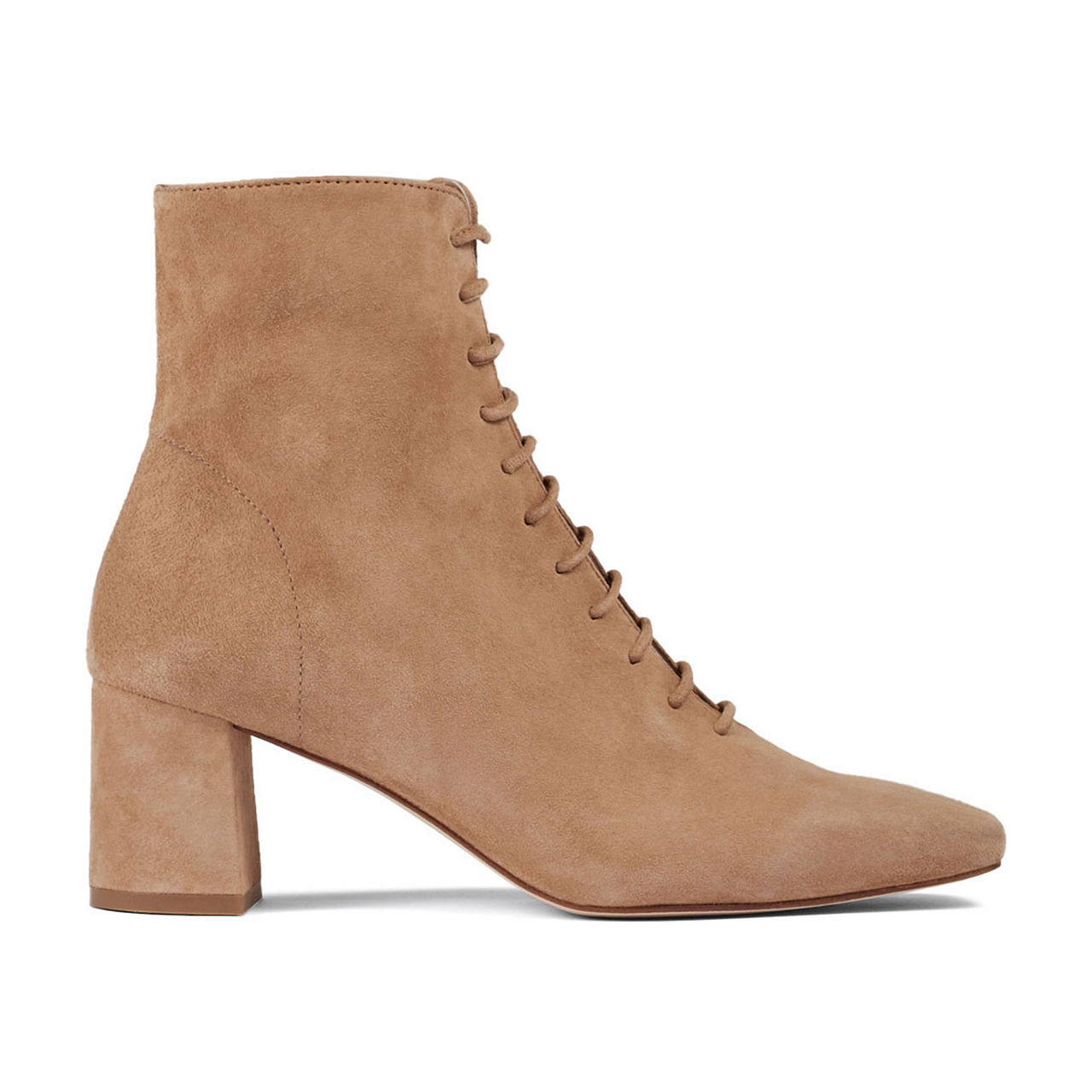 LK BENNETT Arabella Lace Up Suede Ankle Boots