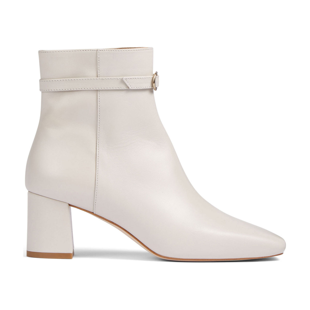 LK BENNETT Natalia Buckle Detail Leather Ankle Boots