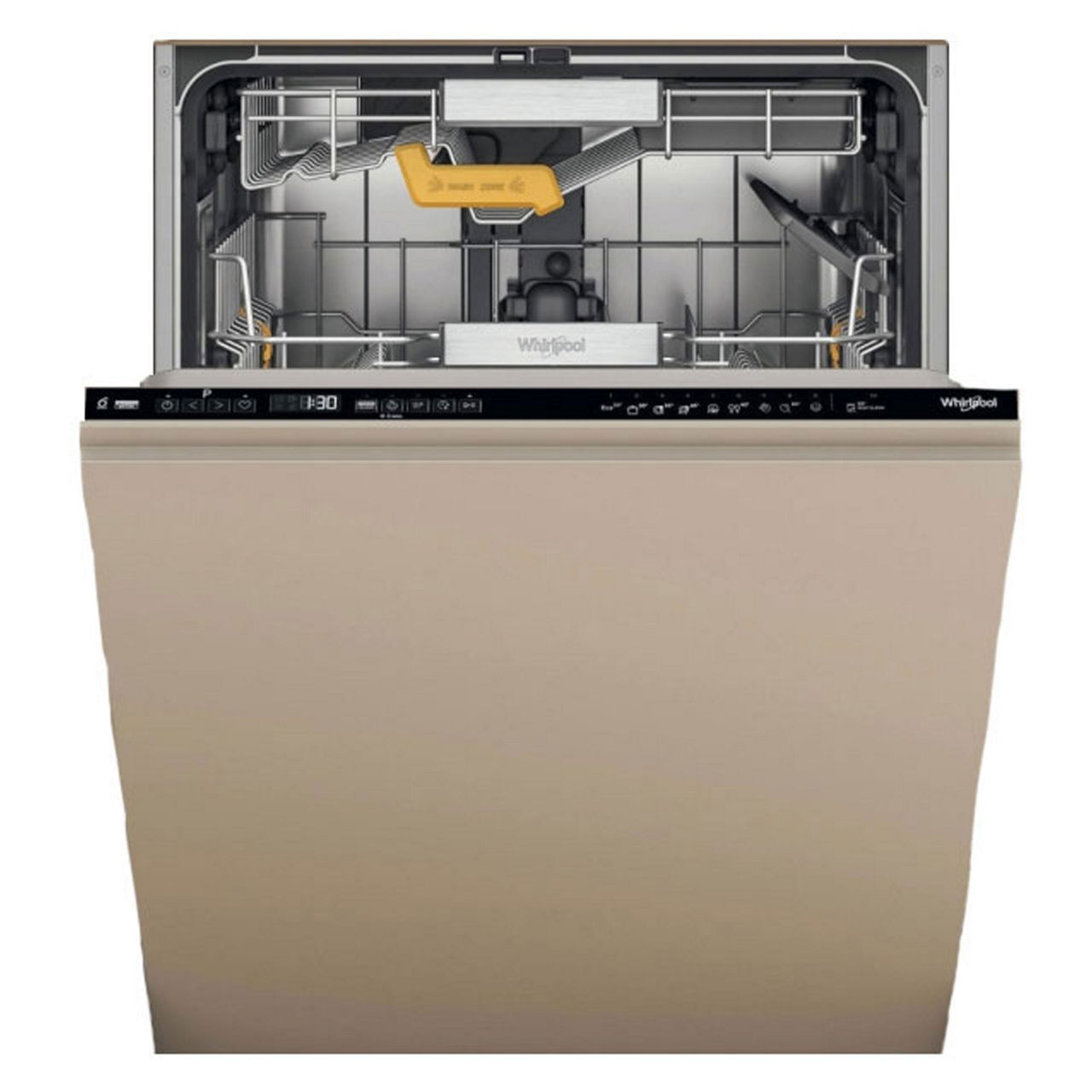 Whirlpool wfc3c33pfxuk deals standard dishwasher