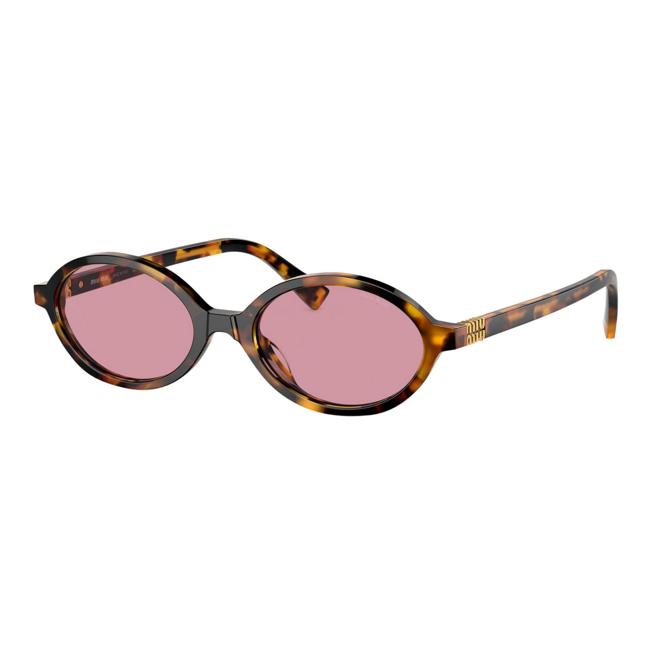 Miu miu shop round tortoise sunglasses