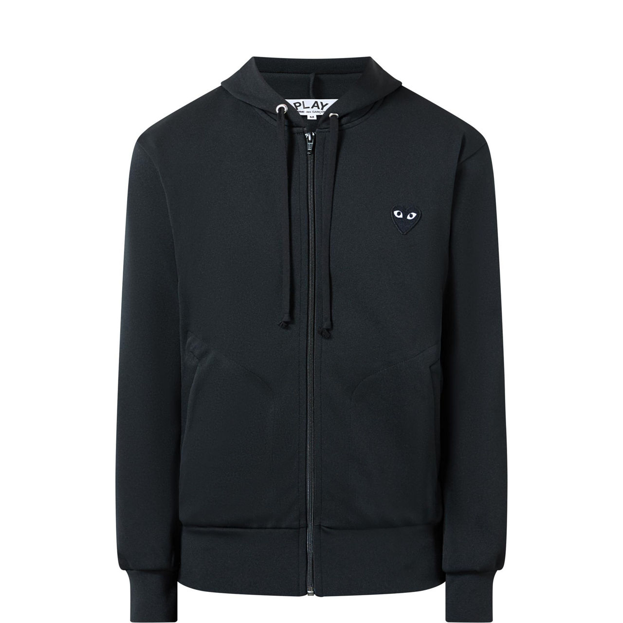 Comme des garcons zip hoodie outlet black