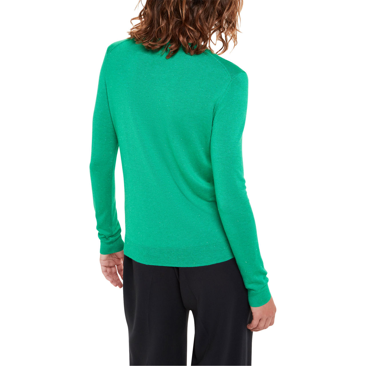 Annie Wear HELLO Embroidered Raglan Sleeve Sweater
