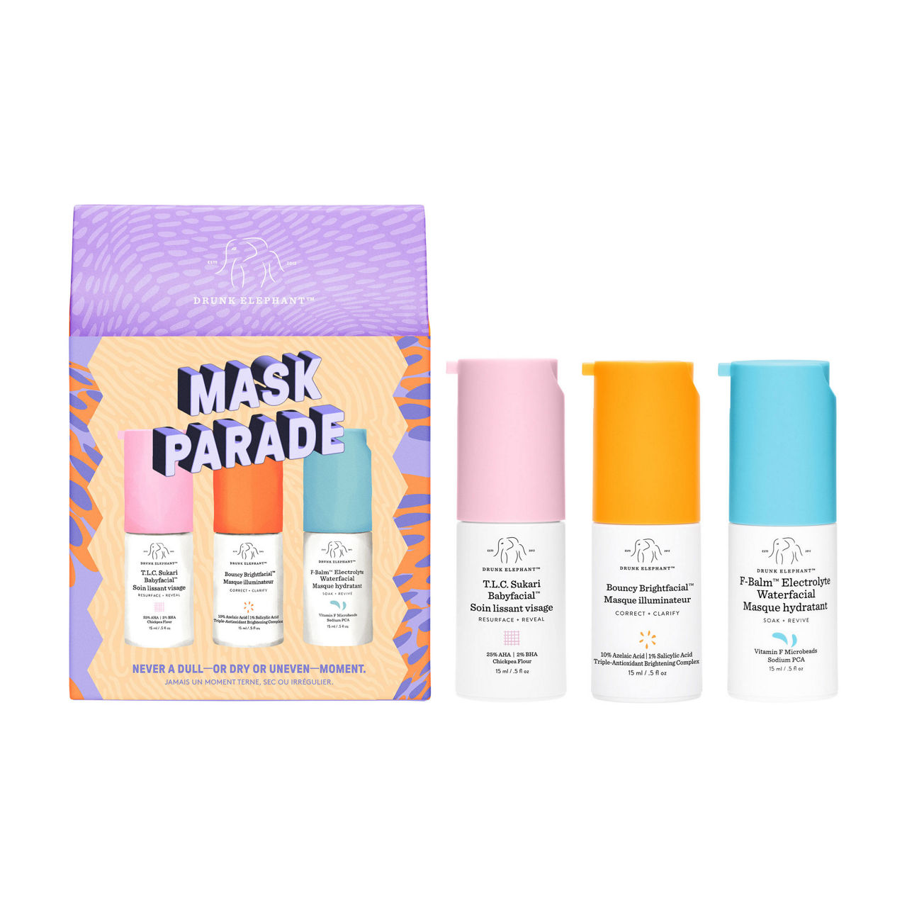 DRUNK ELEPHANT Worth €68 Mask Parade Gift Set