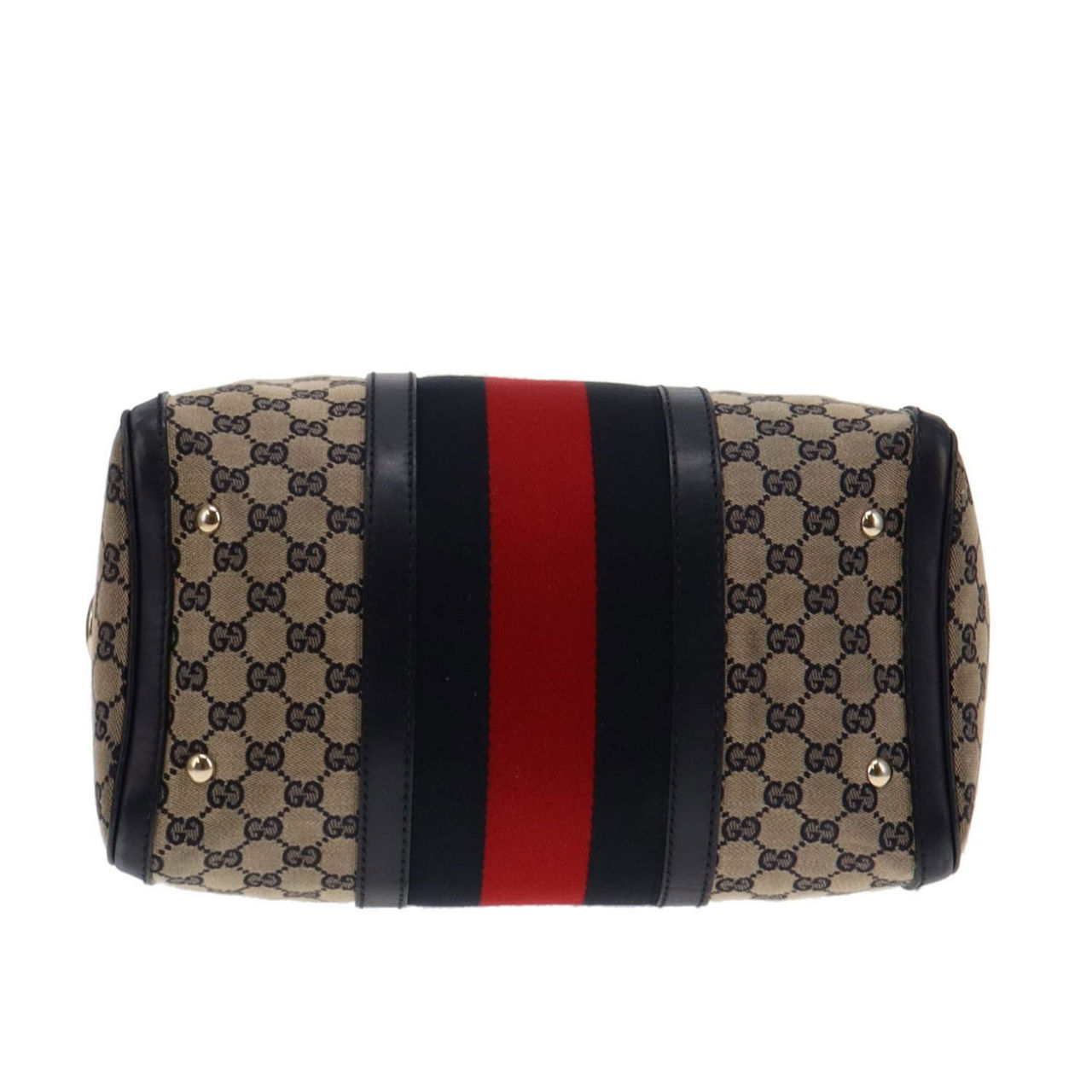 Gucci vintage web boston bag hotsell