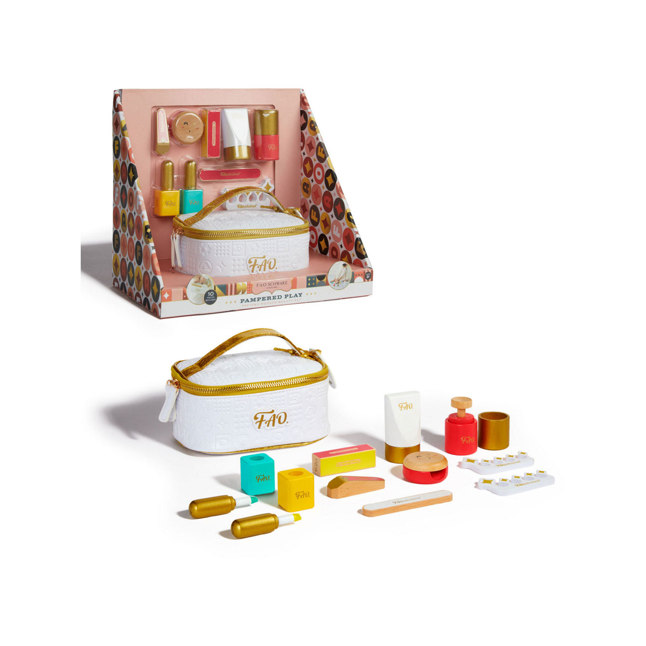 Childrens wooden beauty set on sale