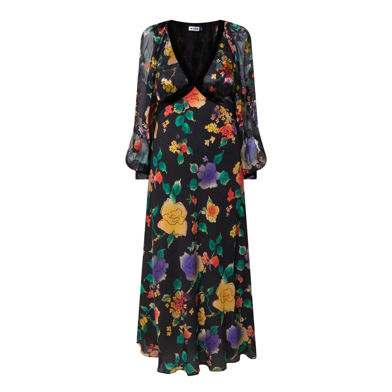 Ayla Floral Flared Dress