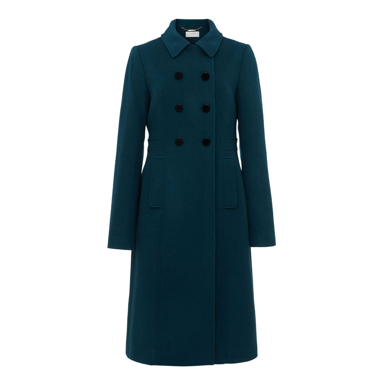 Wool Blend Collared Tailored Coat, Phase Eight