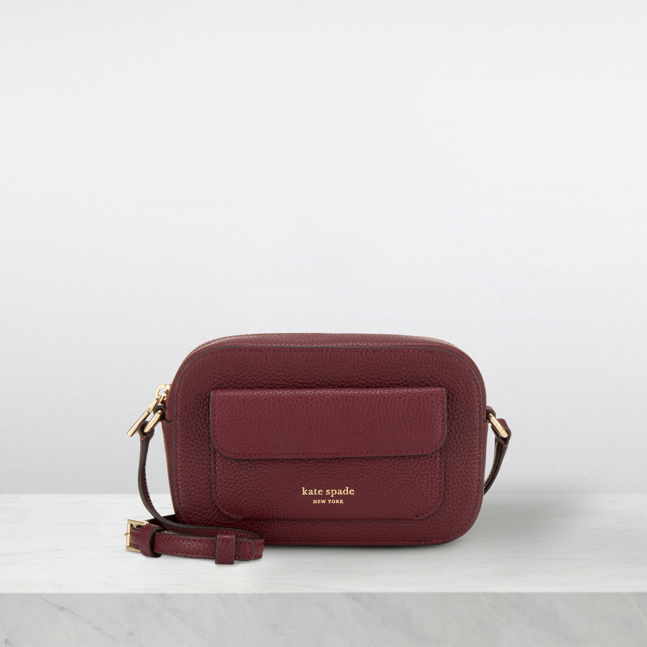 Marc Jacobs Black / Dk Red Snapshot Colour Block Camera Bag 