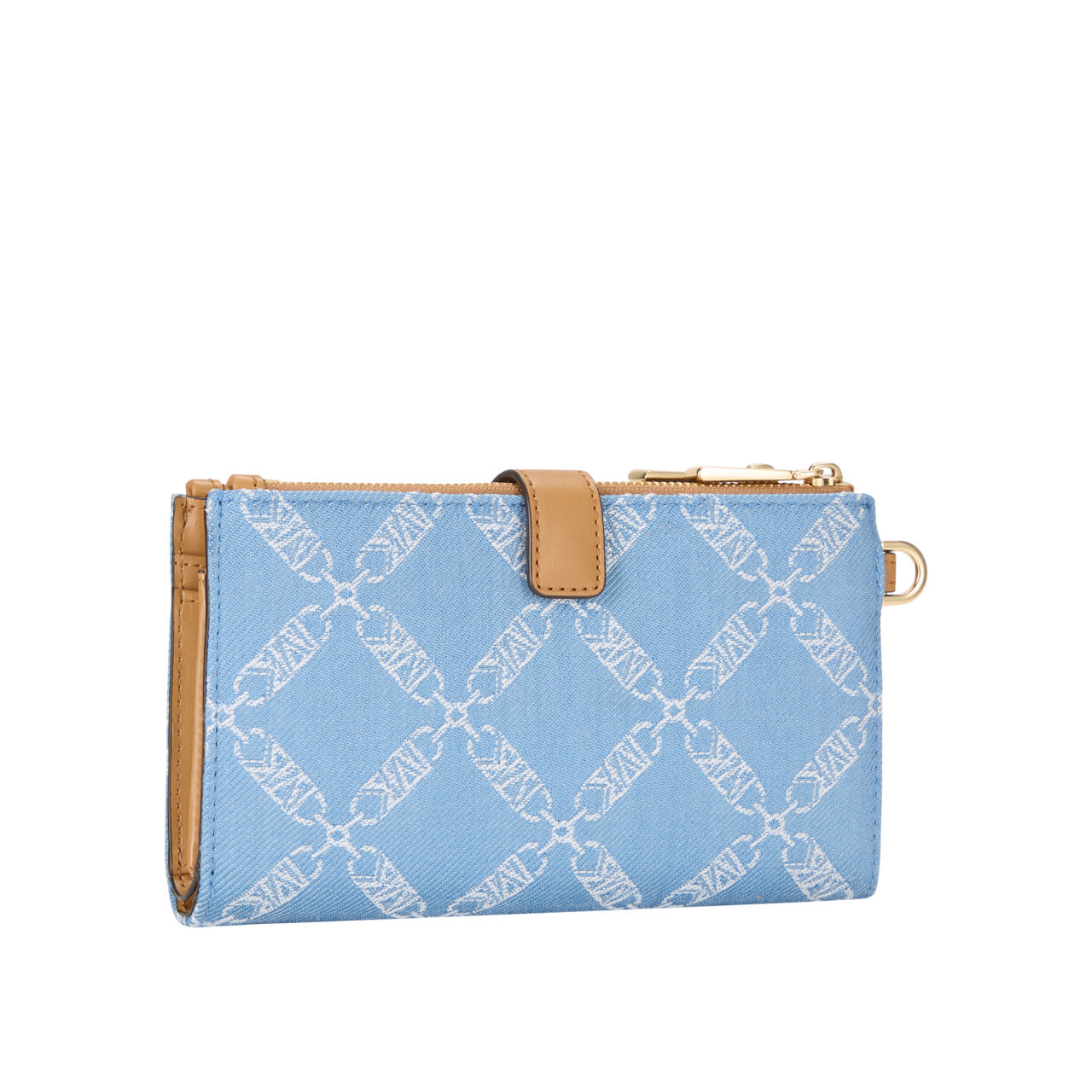 Mk double on sale zip wristlet wallet