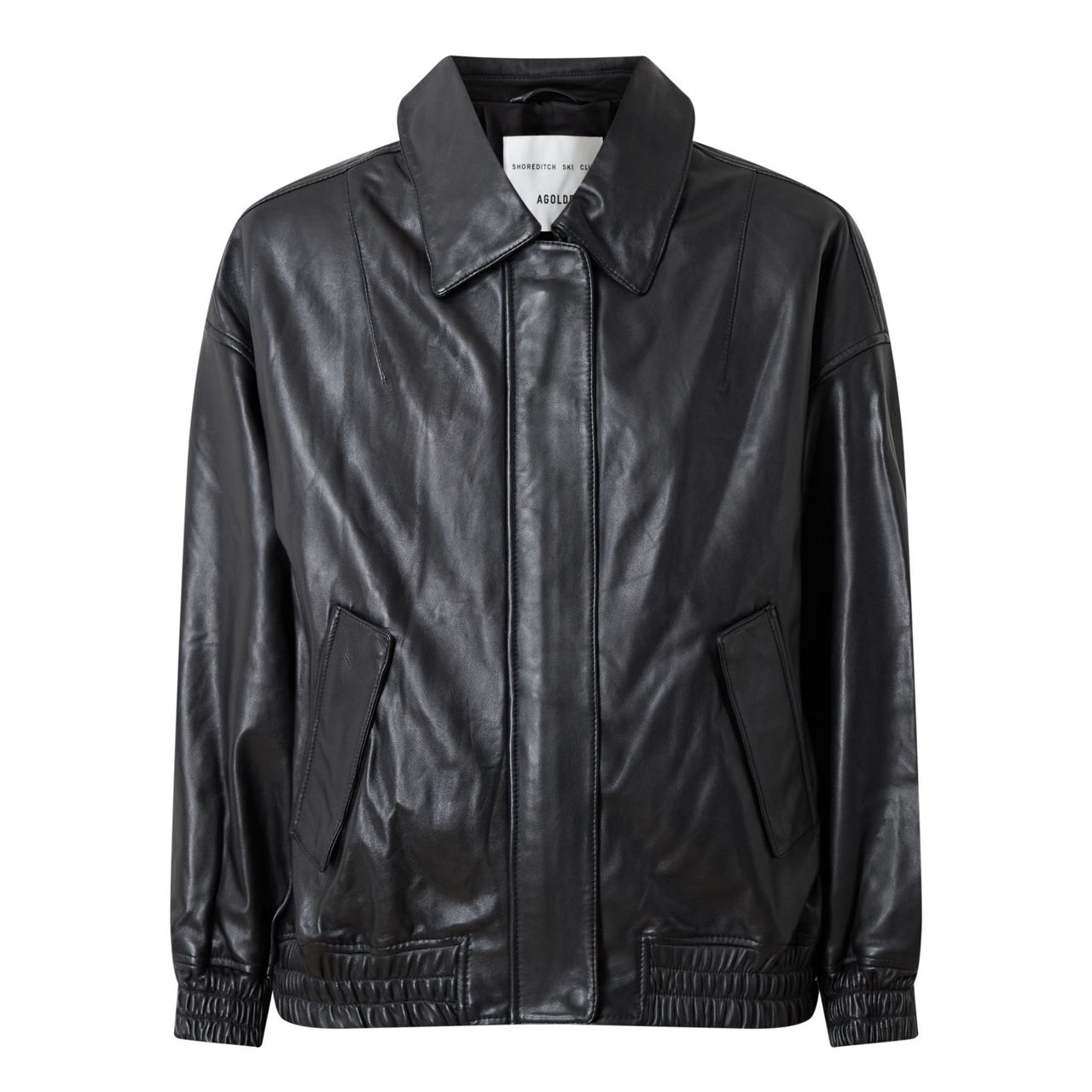 AGOLDE Ava Leather Bomber Jacket