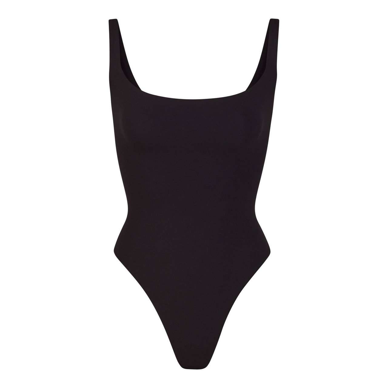 SKIMS Square Neck Bodysuit Onyx