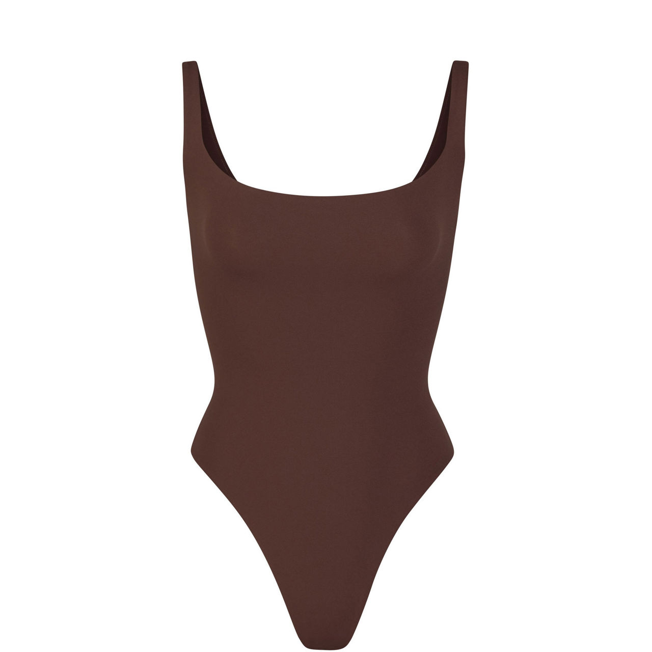 Track Seamless Sculpt High Neck Thong Bodysuit - Onyx - L at Skims