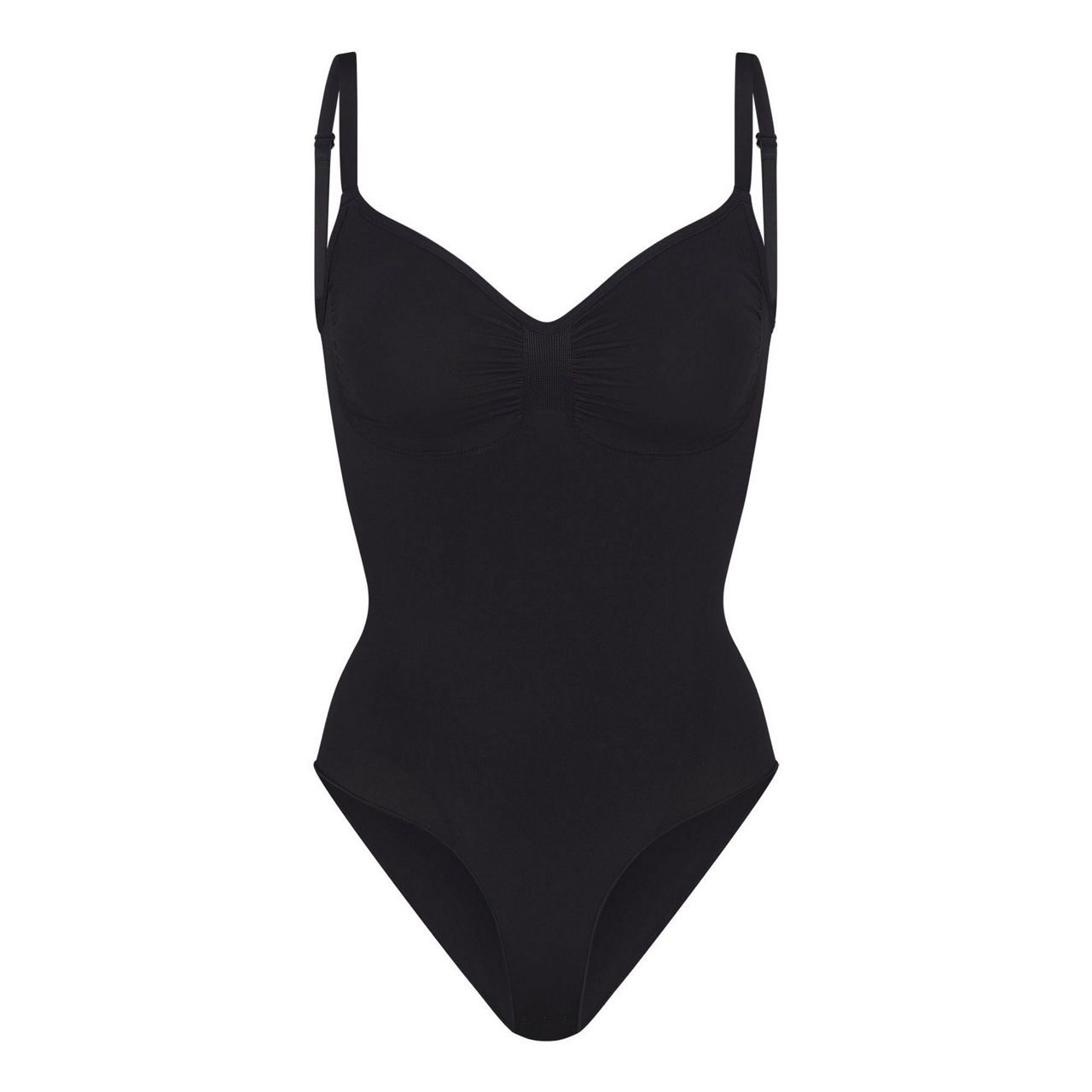 FITS EVERYBODY SQUARE NECK BODYSUIT, ONYX