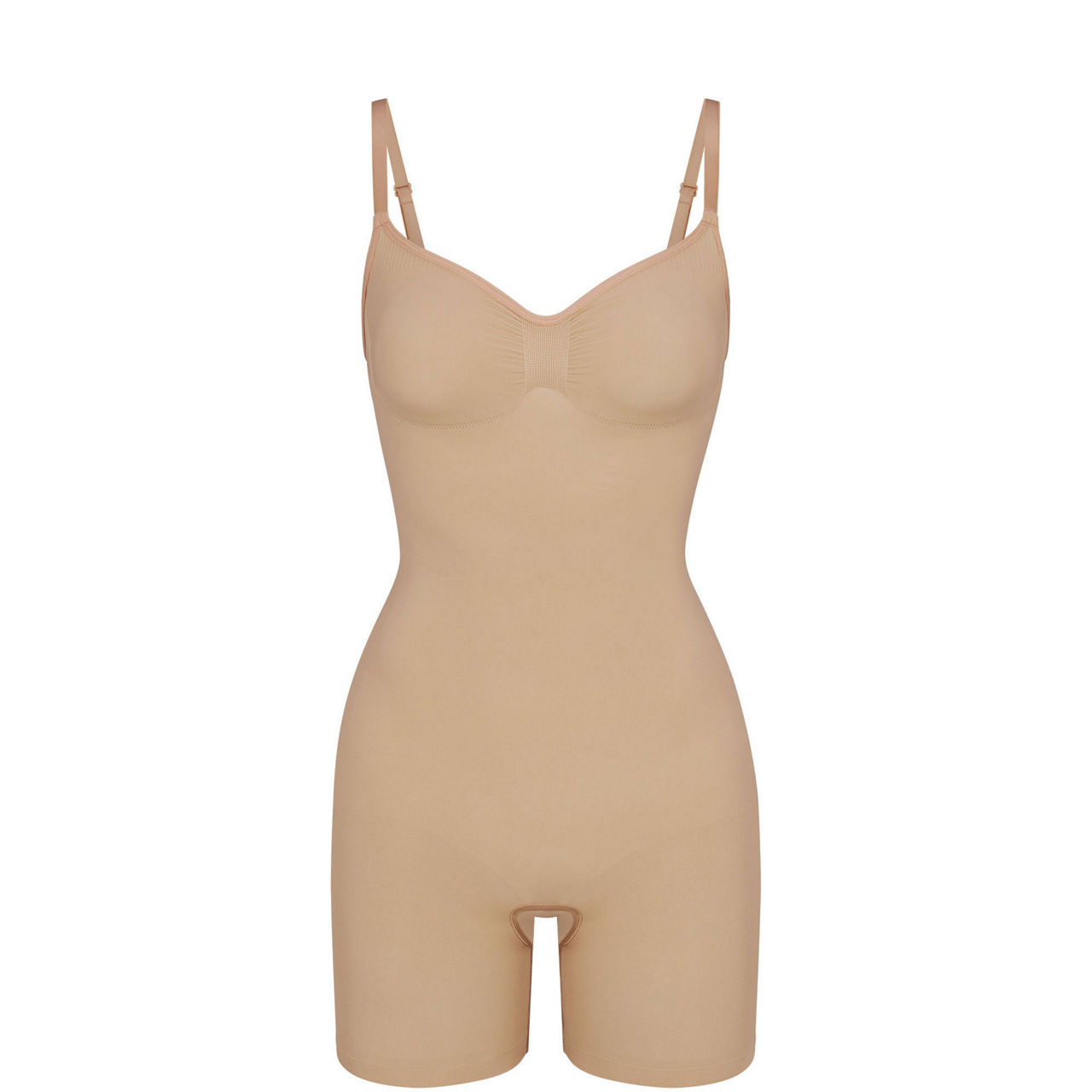 Track Faux Leather High Neck Bodysuit - Cocoa - XL at Skims