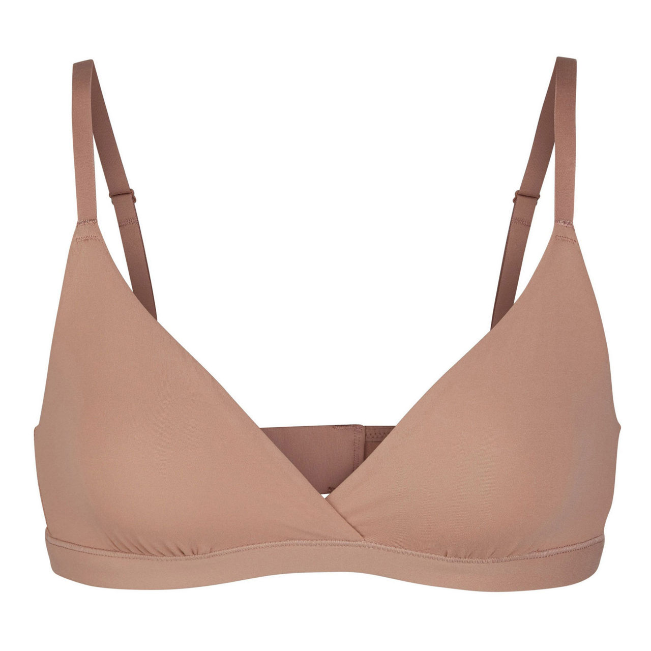 SKIMS Fits Everybody Crossover Bralette in Copper