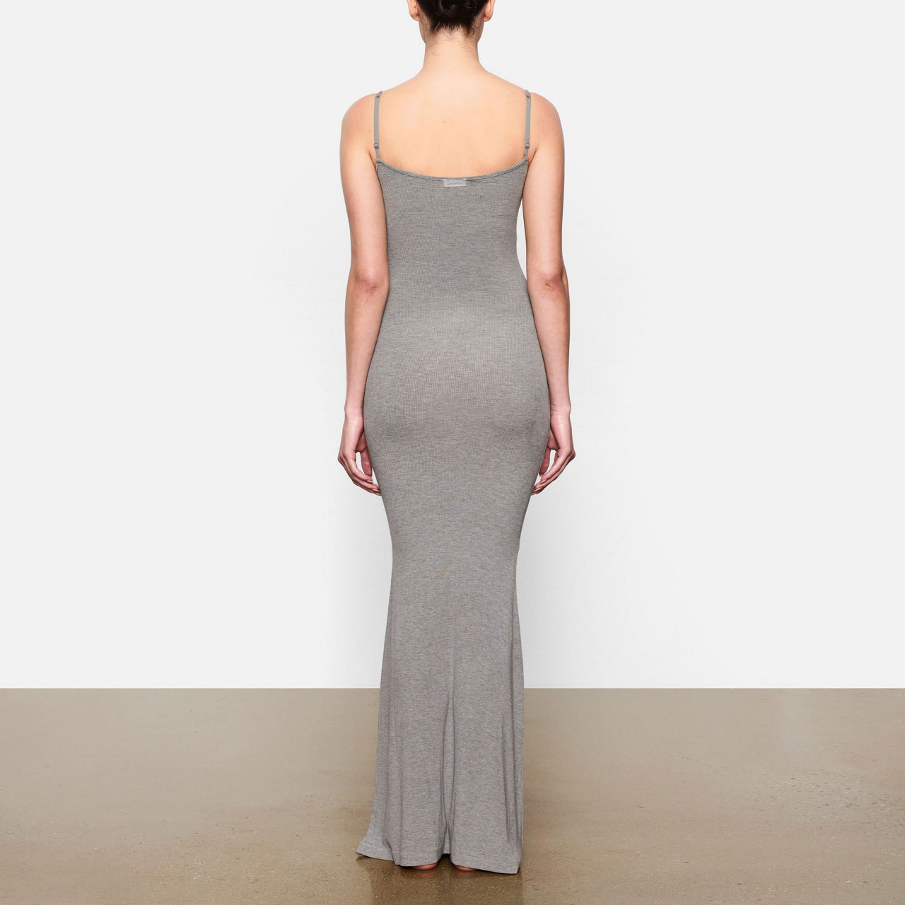 SKIMS Long Slip Dress Heather Grey