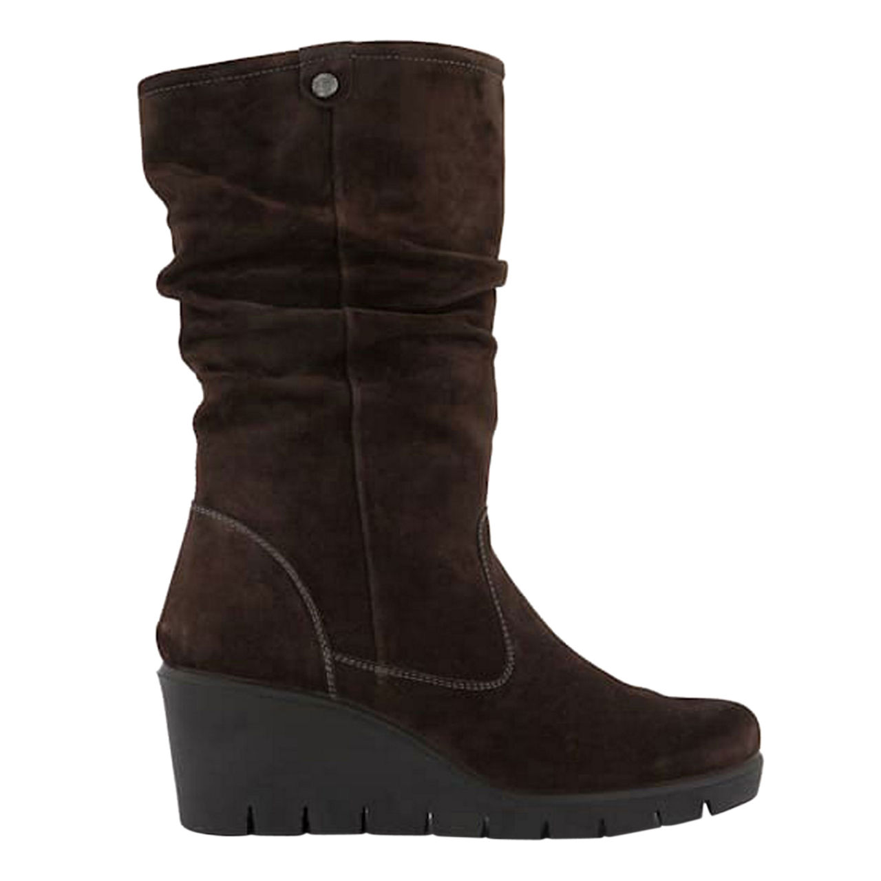 Long wedge outlet heel boots