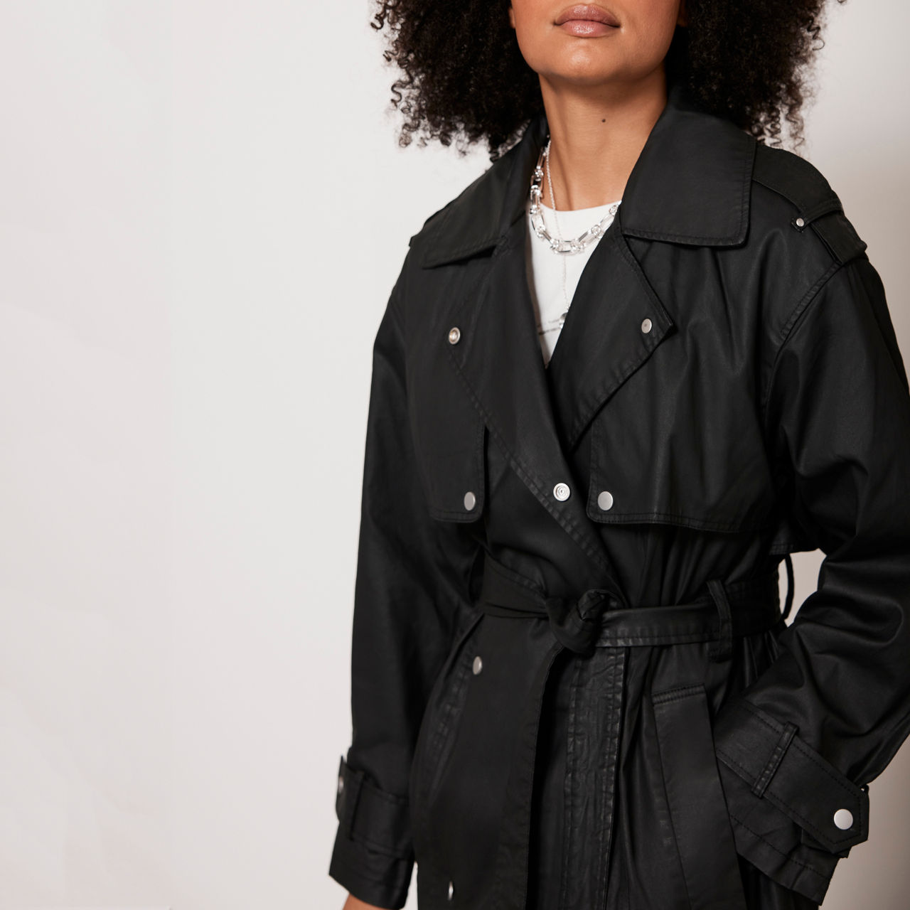 Marianne Waxed Trench Coat main image 1