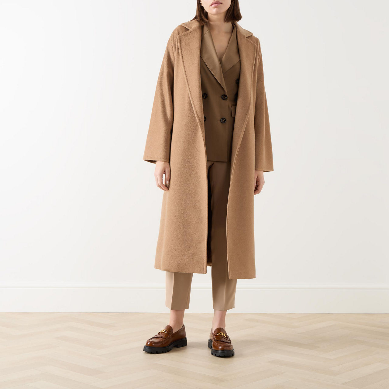 MAX MARA Olea belted camel hair coat