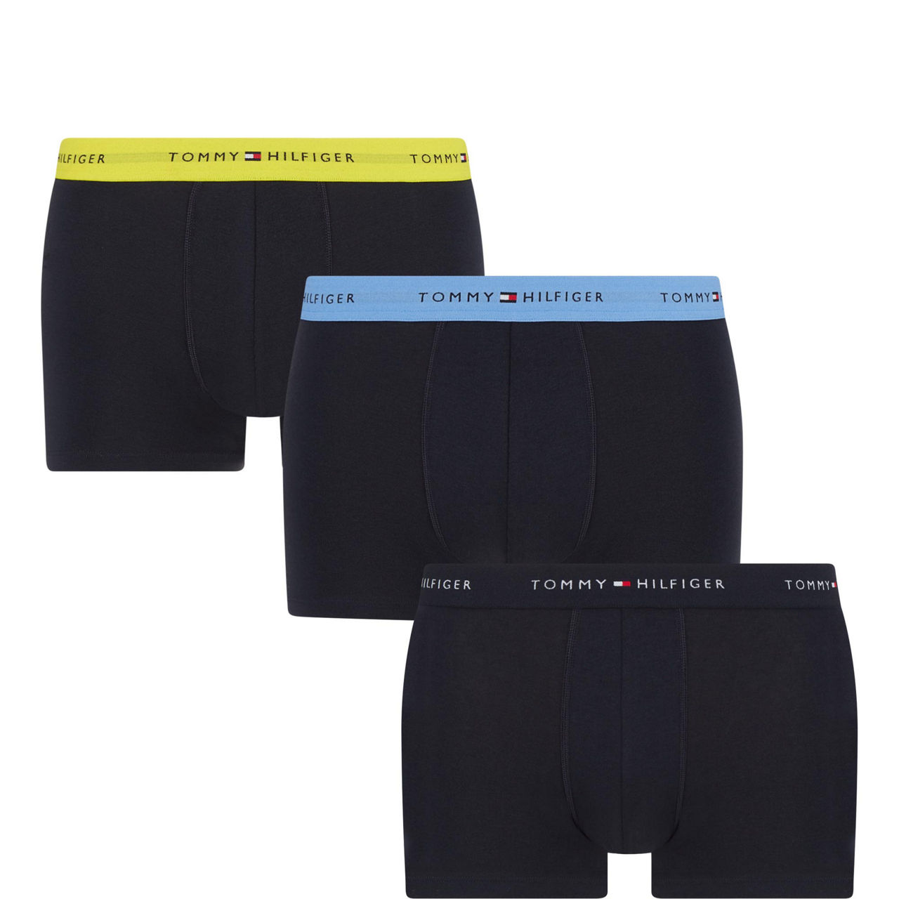 Tommy Hilfiger PREMIUM ESSENTIALS 3 PACK - Briefs - black/white/light  pink/black 