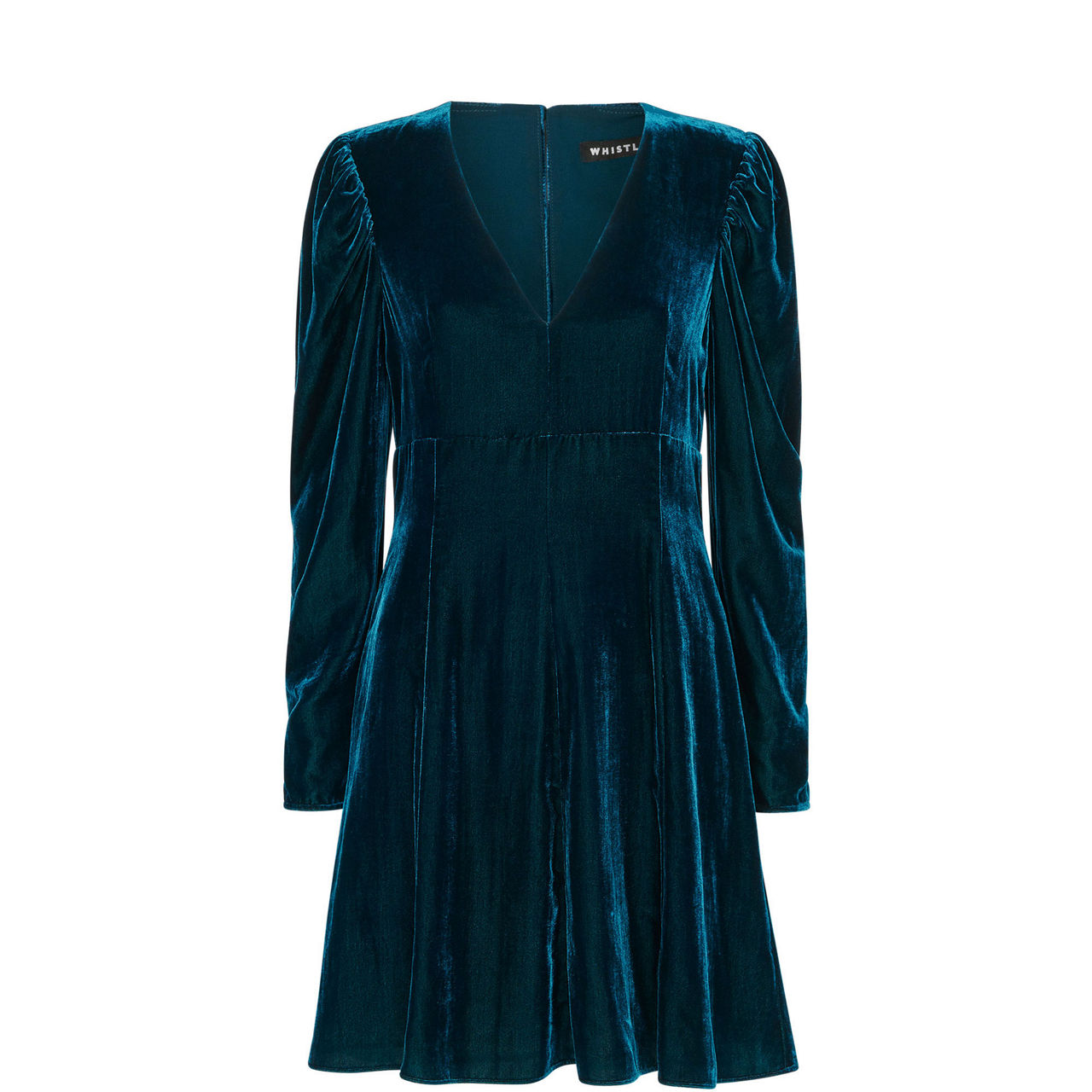 M&s green velvet on sale dress