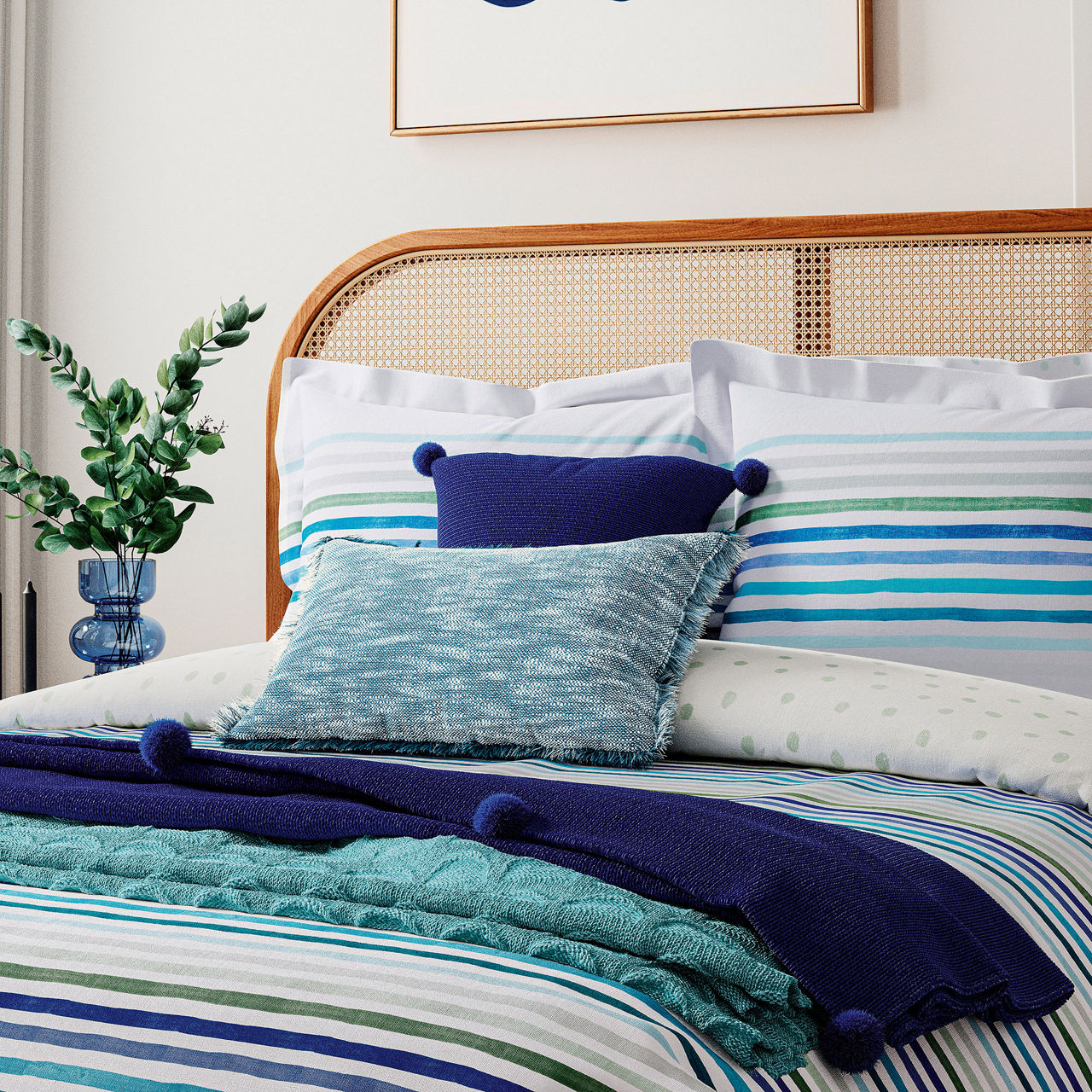 Margot Duvet Set Aqua