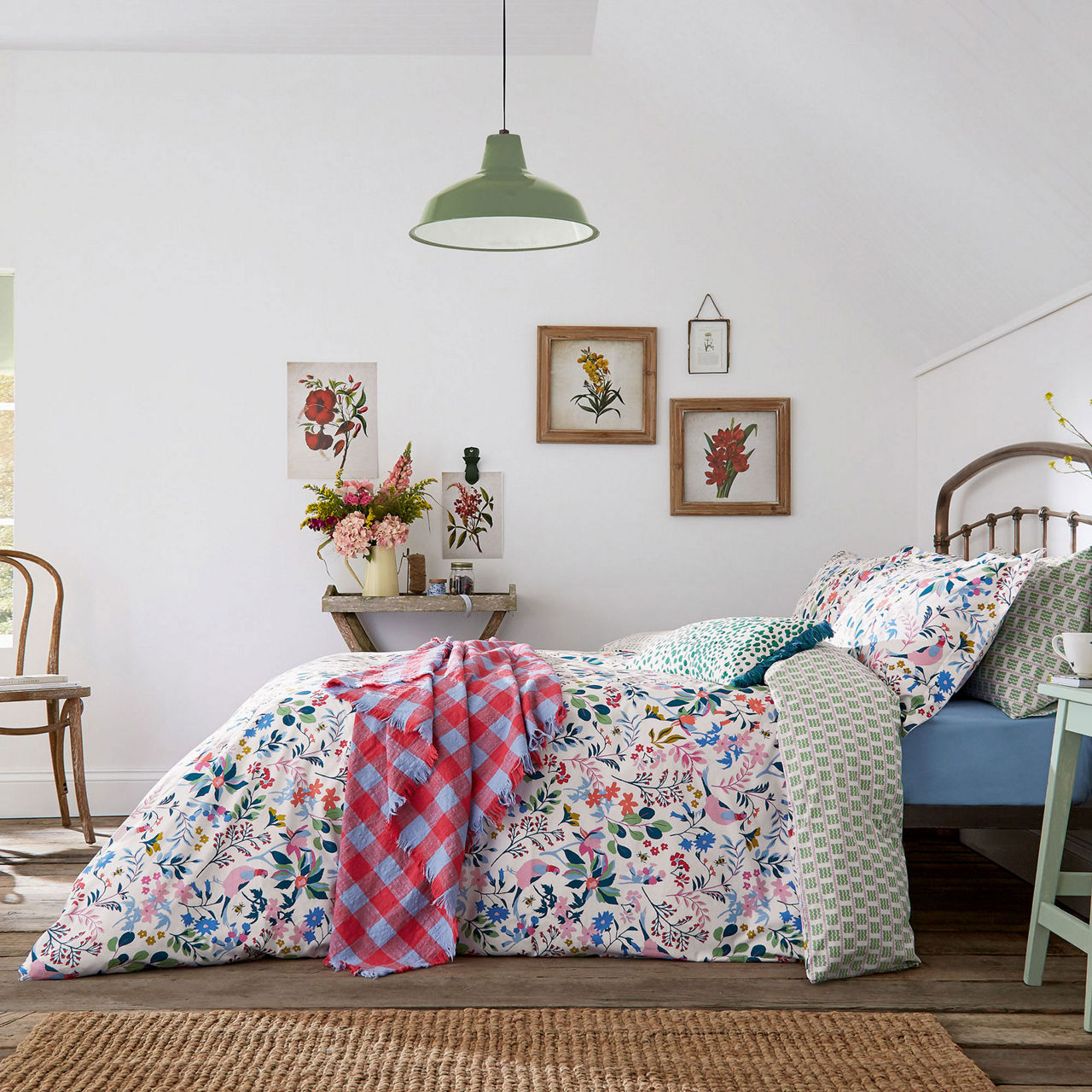 JOULES Pheasant Floral Duvet Cover Multi