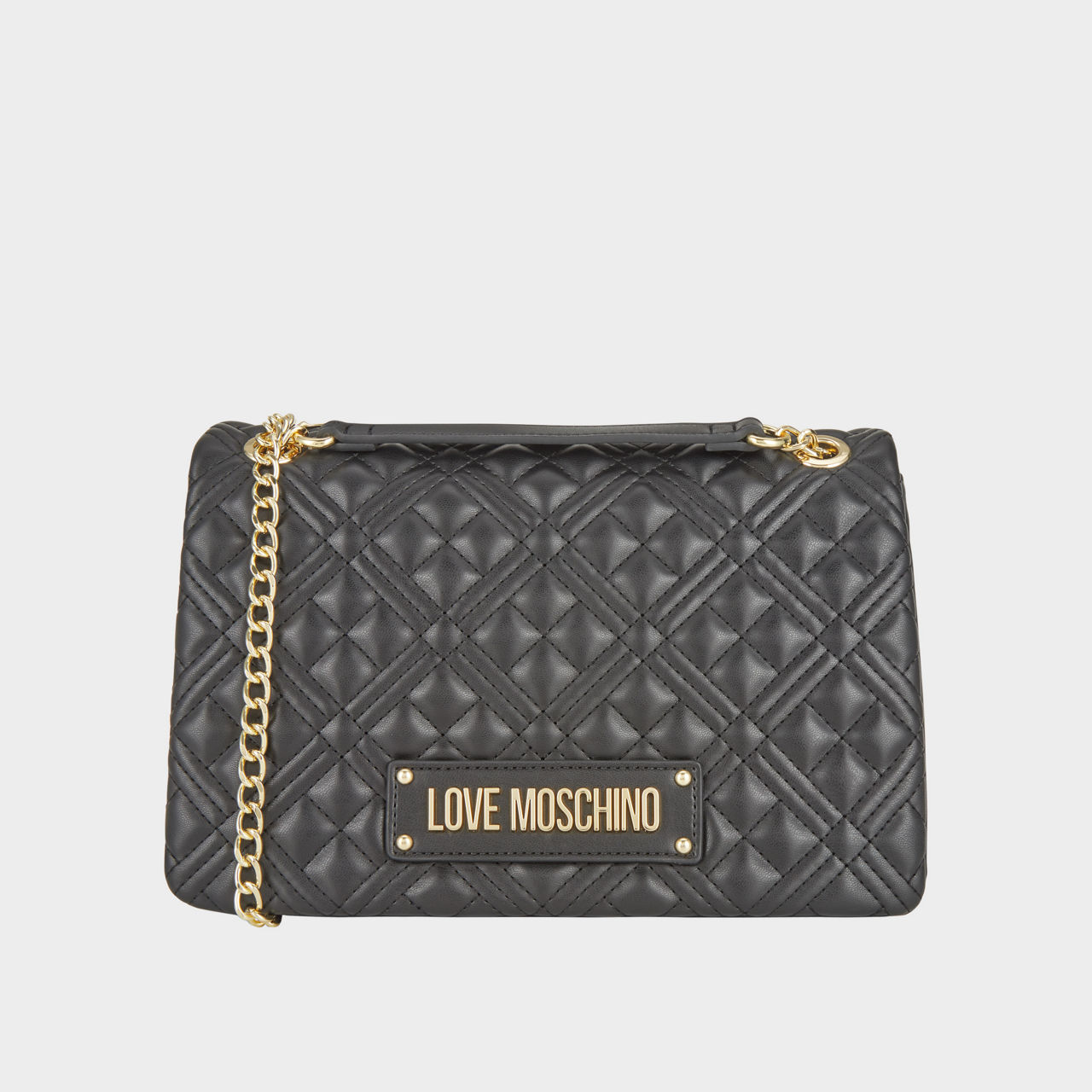 Love moschino quilted discount chain shoulder bag