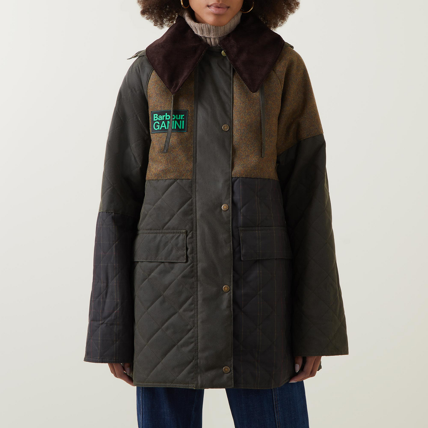Burghley Short Quilted Wax Jacket