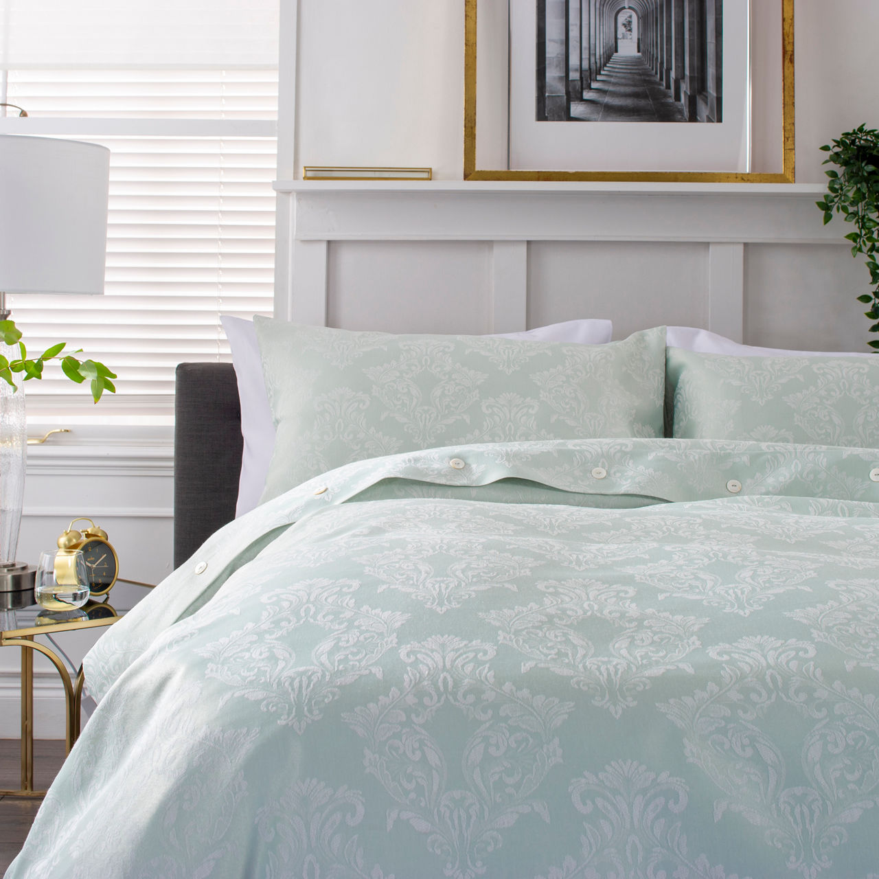 Versailles Duvet Set Duck Egg