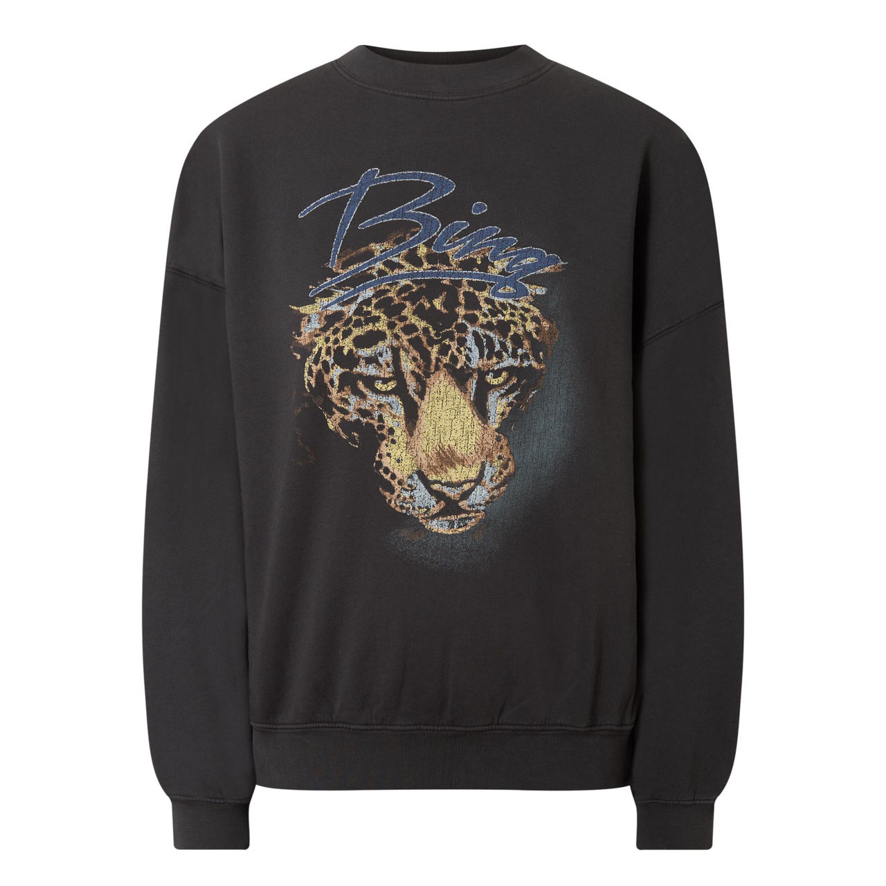 ANINE BING Harvey Leopard Graphic Sweatshirt