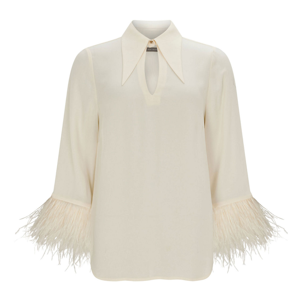 MINT VELVET Feather Trim Shirt