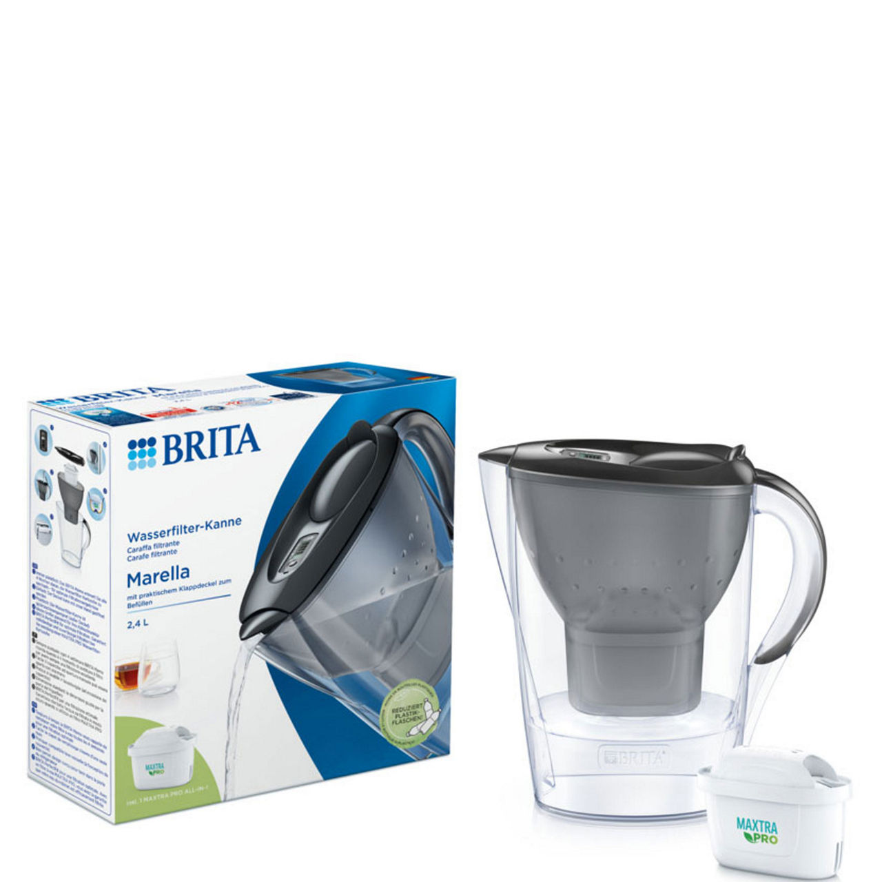 Buy White marella filter jug + 1 maxtra pro filter 1 unit Brita