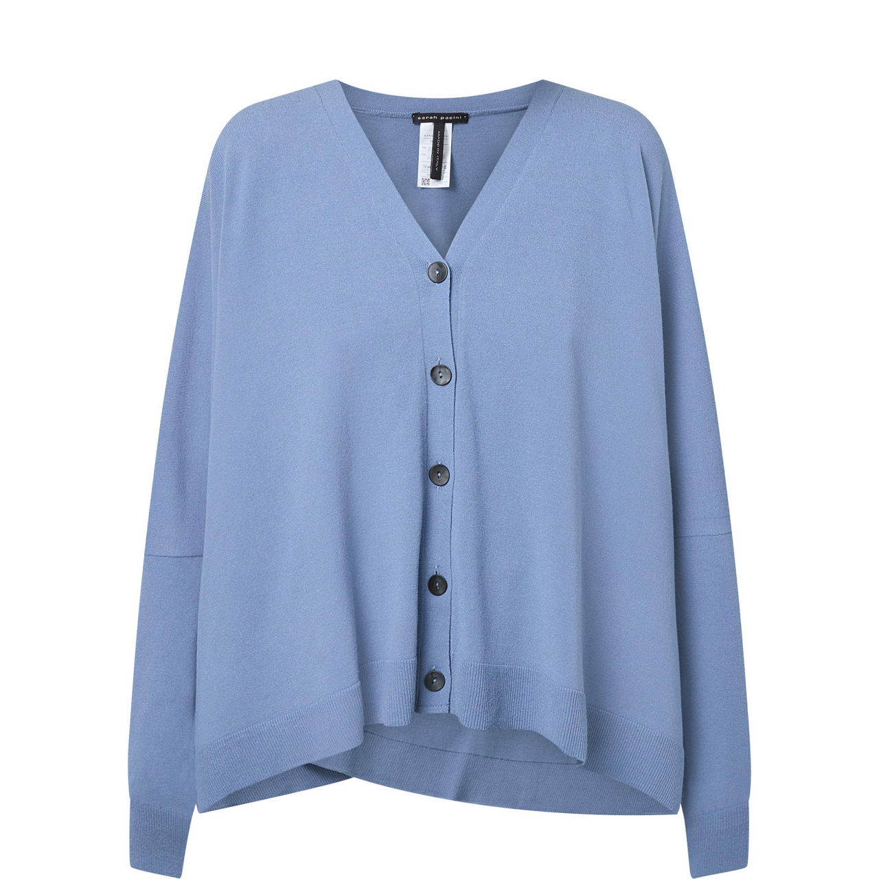 Blue viscose seamless sweater - long by Sarah Pacini